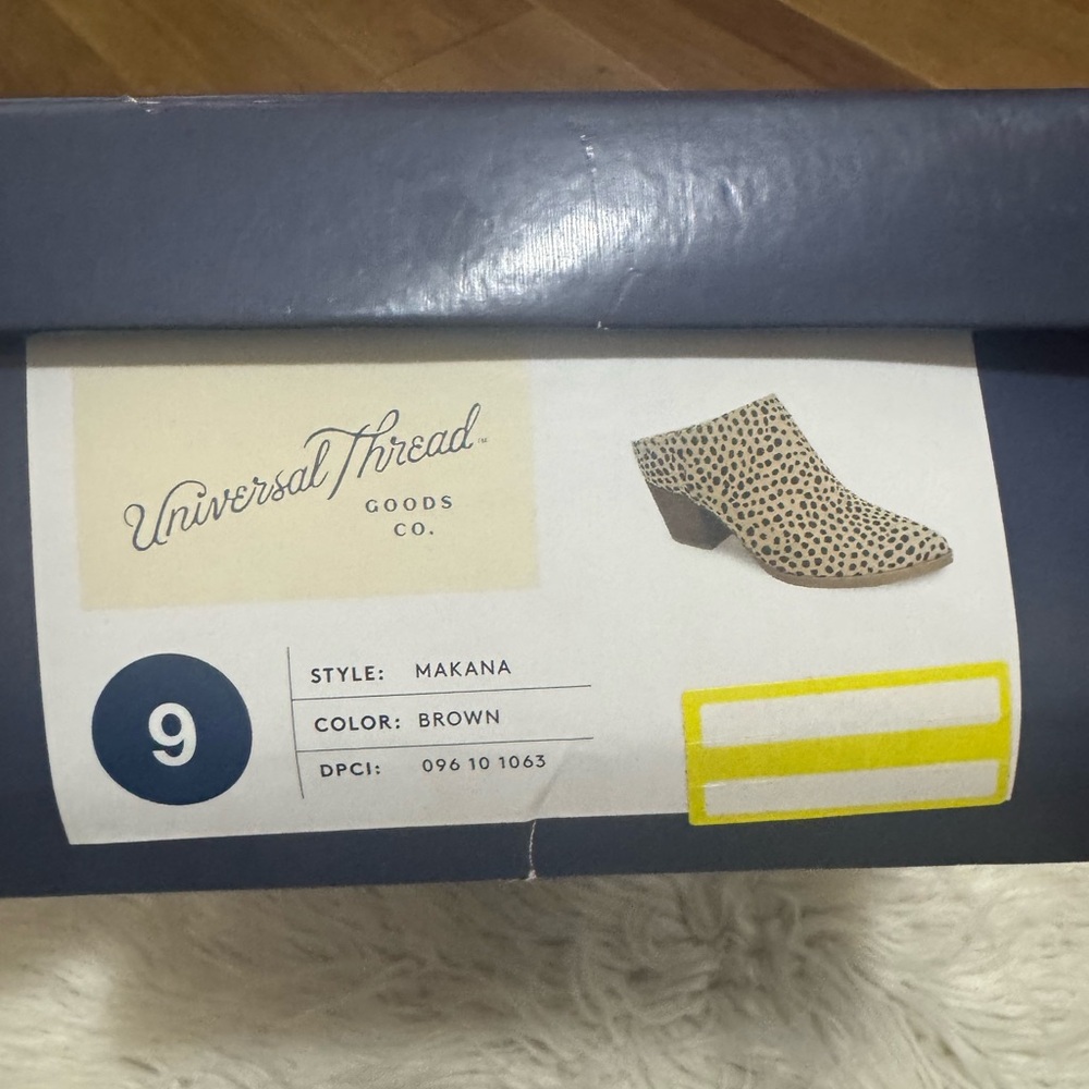 Universal Thread Leopard Print Ankle Mule Booties - image 6